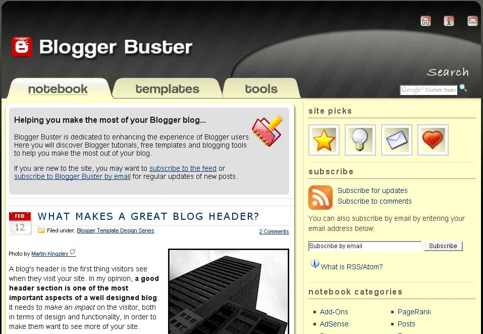 Blogger Buster Screenshot